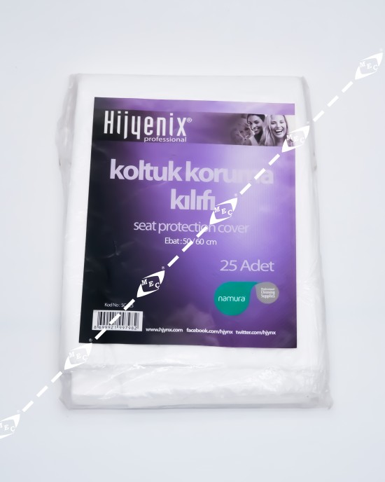 HİJYENİX KOLTUK KORUMA KILIFI 50/60 cm 25 ADET HİJYENİX KOLTUK KORUMA KILIFI 50/60 cm 25 ADET