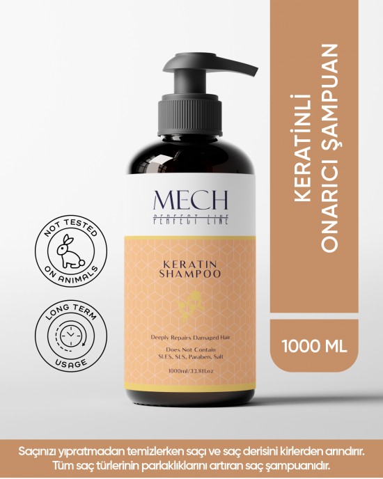 MECH PERFECT LINE KERATİNLİ ONARICI ŞAMPUAN 1000 ml MECH PERFECT LINE KERATİNLİ ONARICI ŞAMPUAN 1000 ml