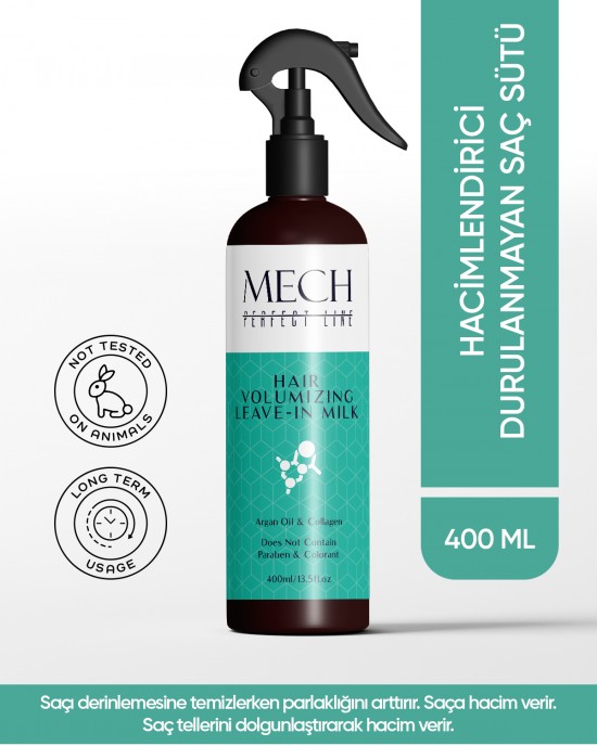 MECH PERFECT LINE HACİMLENDİRİCİ DURULANMAYAN SAÇ SÜTÜ 400 ml MECH PERFECT LINE HACİMLENDİRİCİ DURULANMAYAN SAÇ SÜTÜ 400 ml