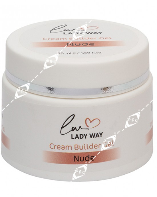 Lady Way Cream Builder Gel Nude – 50ml Lady Way Cream Builder Gel Nude – 50ml